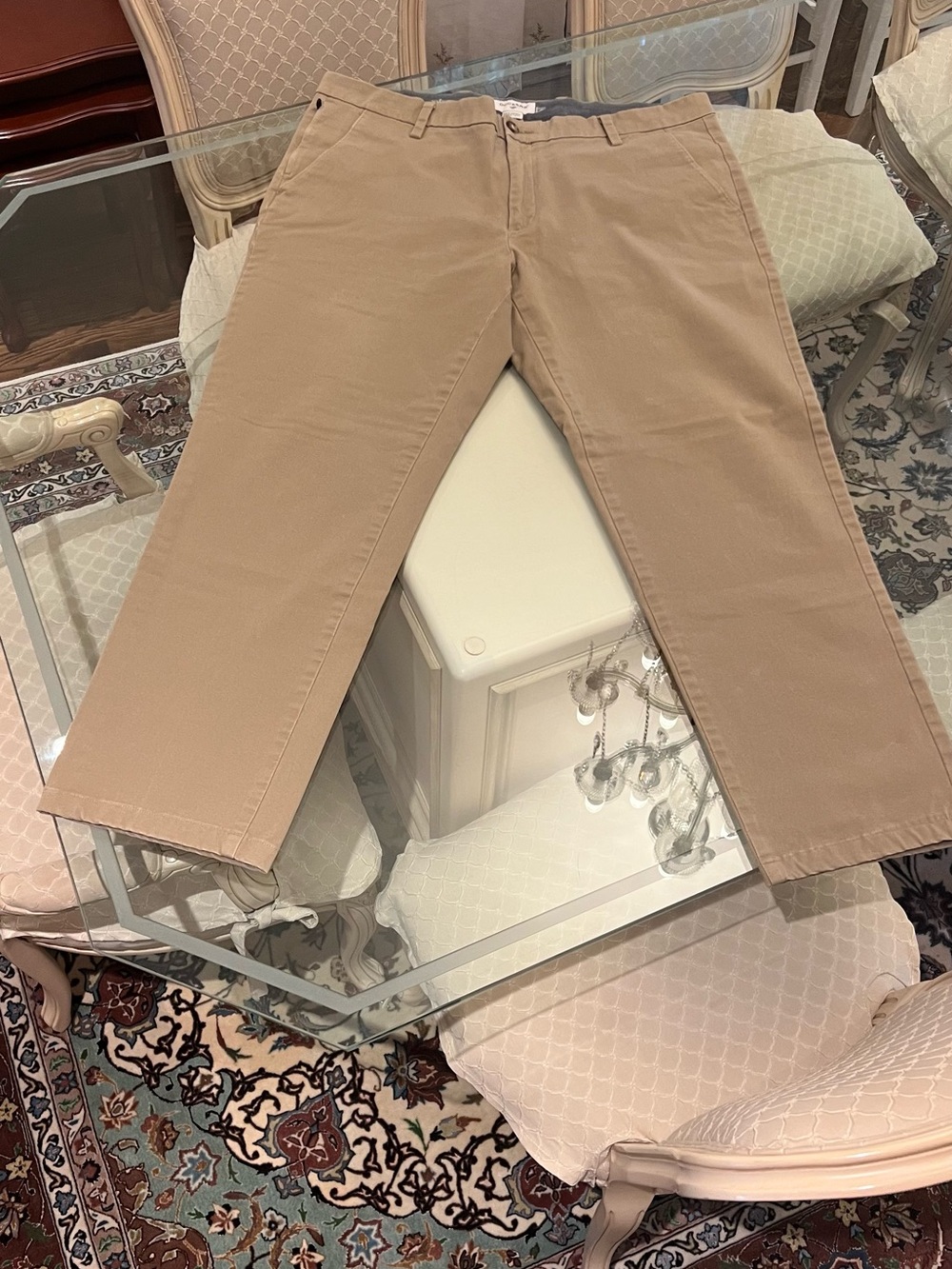 Dockers Men's Straight Chinos in Khaki Tan